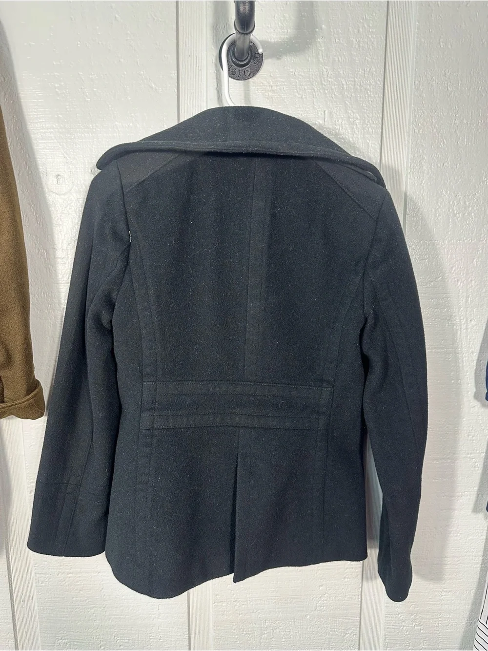 J. Crew Women’s Black Pea Coat No Size EUC - Picture 5 of 6